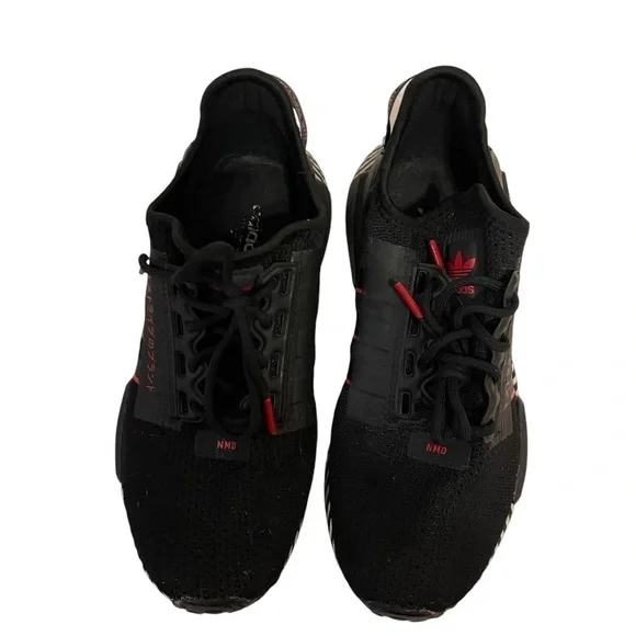 Men’s ADIDAS NMD R1 V2 Dazzle Camo Black Sneakers Shoes - Picture 8 of 8